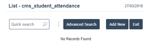 Student Attendance Add New