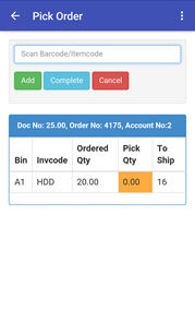 enter a itemcode r barcode